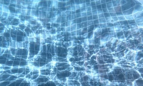 The surface of the water in the pool Stock Photos
