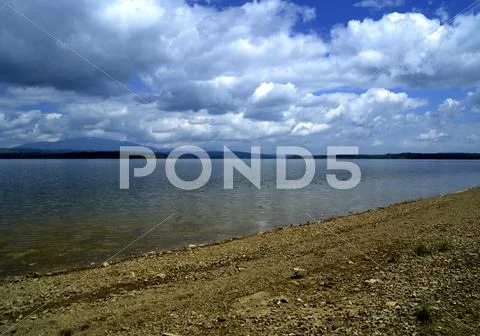 Surface water reservoir Stock Photos