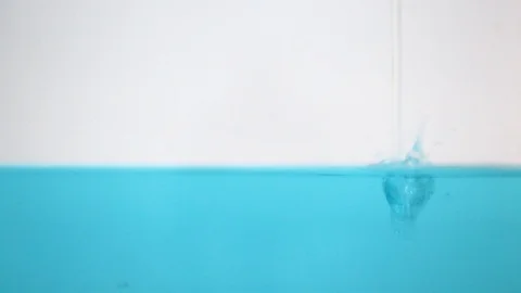 The surface of the water splash isoleted on white background Stock Footage 116724419