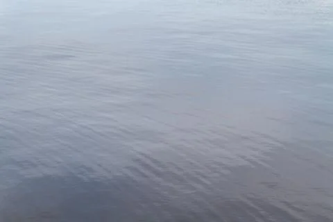 Surface of water under a cloudy sky in summer Stock Photos
