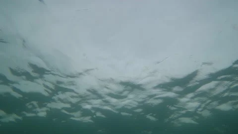 Surface waves underwater Stock Footage 231942560