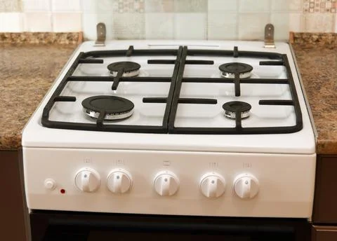 Surface of white goose plate in kitchen Foto stock