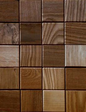 Surface of wooden cubes Stock Photos