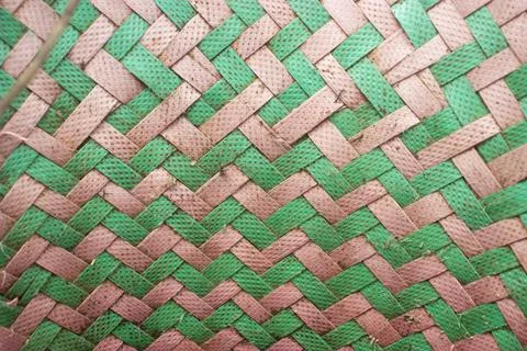 The surface of a woven work of art Stock Photos