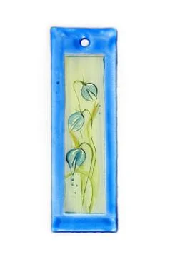 Surfacecoloured glass. Stock Photos