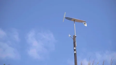 Surfbaord windmill in the sky spinning Stock Footage 94728124