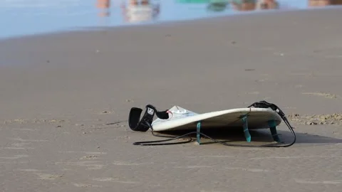 Surfboard on beach Stock Footage 279203169