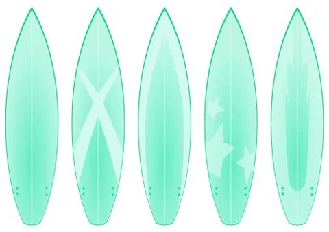 Surfboard designs Stock Photos