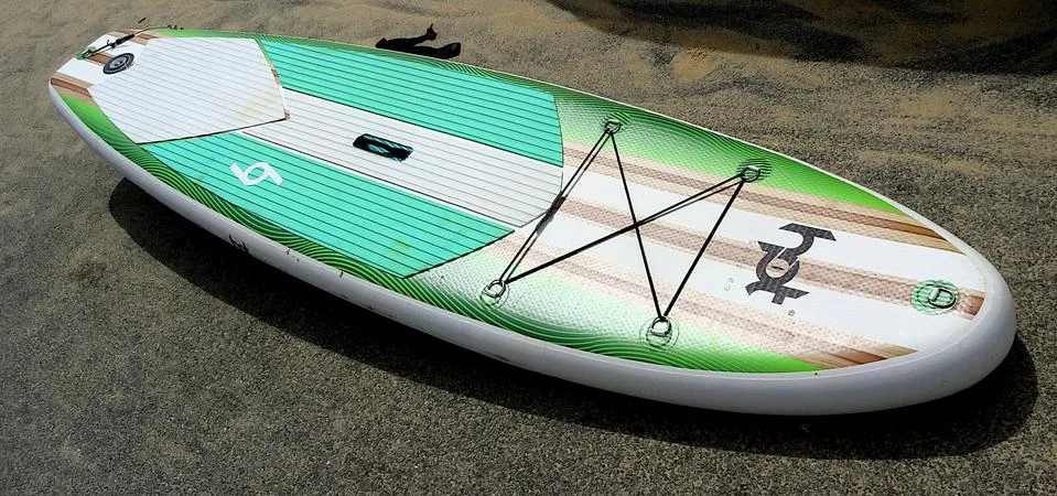 Surfboard On Esplanade Stock Photos