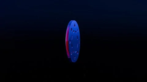 A surfboard floating in the air Stock Footage 309929205