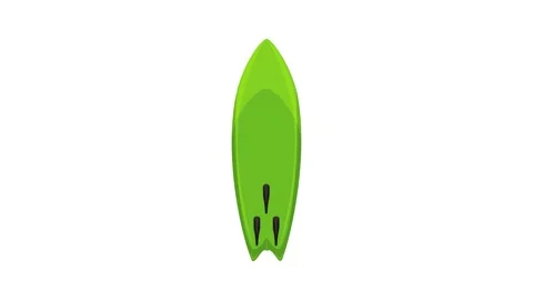 Surfboard icon animation Video stock 152559320