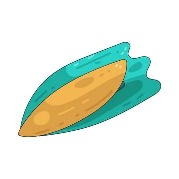 Surfboard illustration Stock Illustration