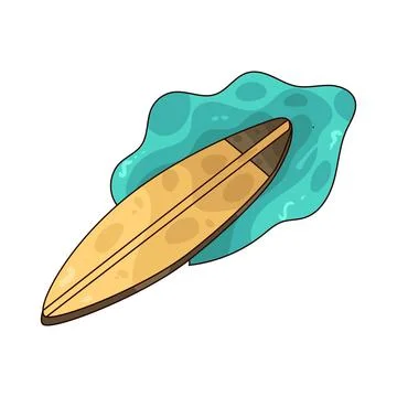 Surfboard illustration Stockillustratie
