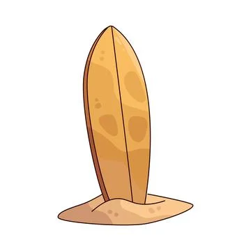 Surfboard illustration Stock Illustration