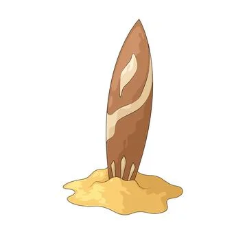 Surfboard illustration Illustration