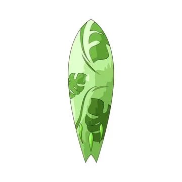 Surfboard illustration Illustrazione stock