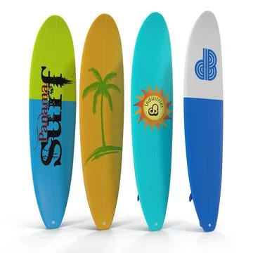 Surfboard Longboard 3D Models Set ~ 3D Model #91478798