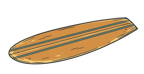 Surfboard ocean graphic surfing hawaii surf board Stock Illustration
