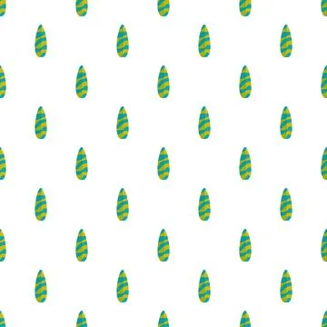 Surfboard pattern creating seamless summer sports background Stock Illustration