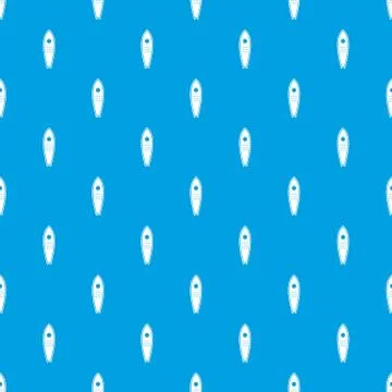 Surfboard pattern seamless blue Stock Illustration