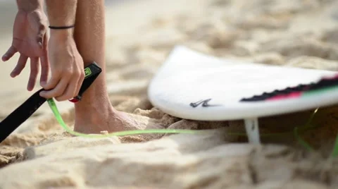 Surfboard pickup from beach 動画素材 54254672