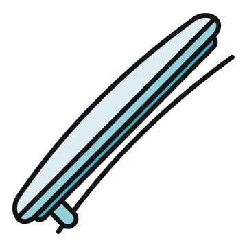 Surfboard preparing for summer surfing activity vector 스톡 일러스트