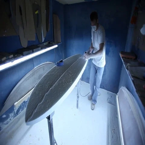 Surfboard Shaper Stock Footage 69554519