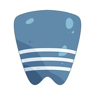 Surfboard traction pad Stock Illustration