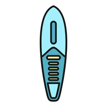 Surfboard vector illustration showing a water sport equipment Stock Illustration