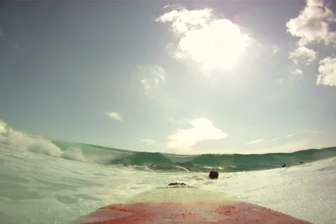 Surfboard Waves Stock Footage 840139