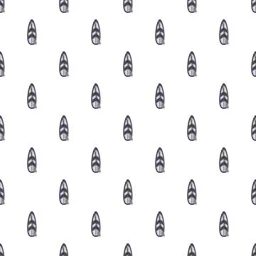 Surfboards creating a seamless summer pattern background Stock Illustration