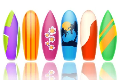 Surfboards Stock Illustration