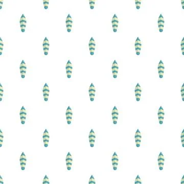 Surfboards pattern creating a vibrant endless summer background Stock Illustration