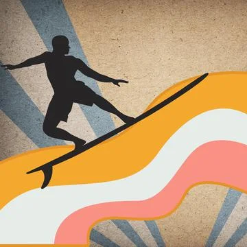 Surfer 1 Stock Illustration