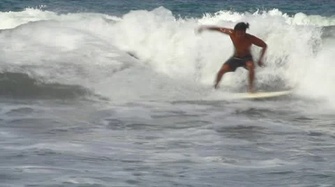 Surfer in action Видео 21782819