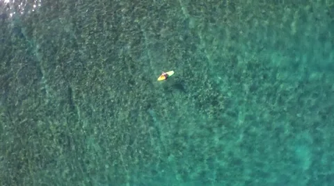 Surfer Aerial Stock Footage 61113975