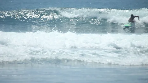 Surfer in Bali Stock Footage 116529670