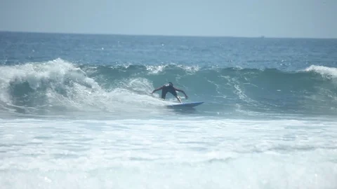 Surfer in a barrel Stock Footage 116529480