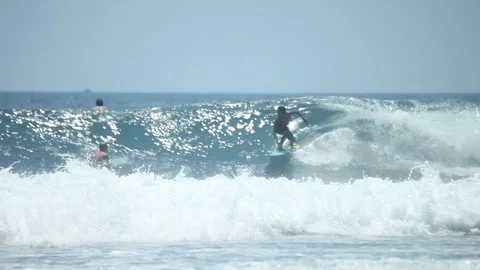 Surfer barrel Stock Footage 116529600