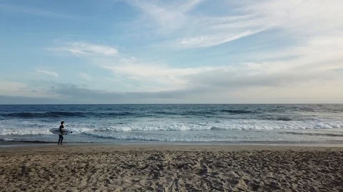 Surfer Beach Stock Footage 115911084