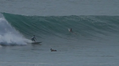 SURFER IN BIG WAVE # 2 Stock Footage 27330897