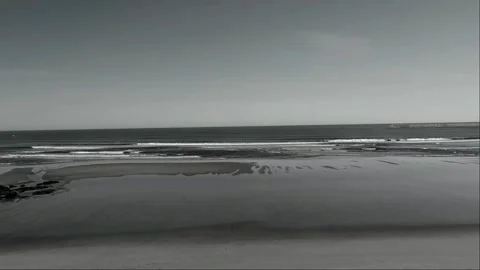 Surfer black white Stock Footage 322909271