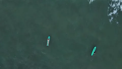 Surfer on the board. Bali Stock Footage 255637105