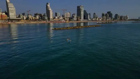 Surfer circle Video stock 155399624