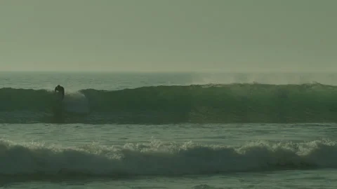 Surfer dived into a wave Stock Footage 273787684