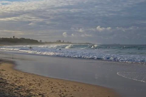 Surfer enjoying waves Foto stock