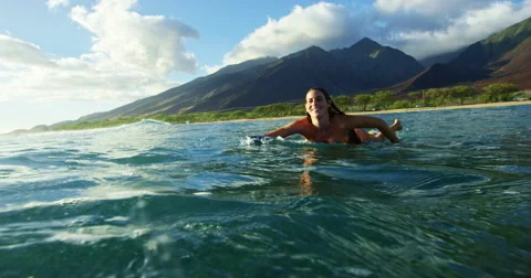 Surfer Girl Stock Footage 67505727