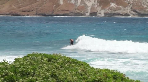 Surfer in Hawaii Stock-Footage 45916327