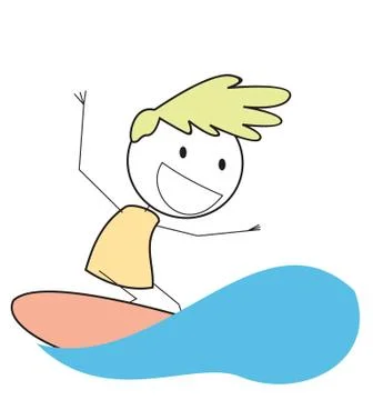 Surfer Stock Illustration