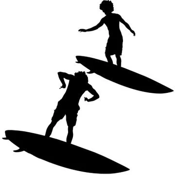 Surfer Stock Illustration